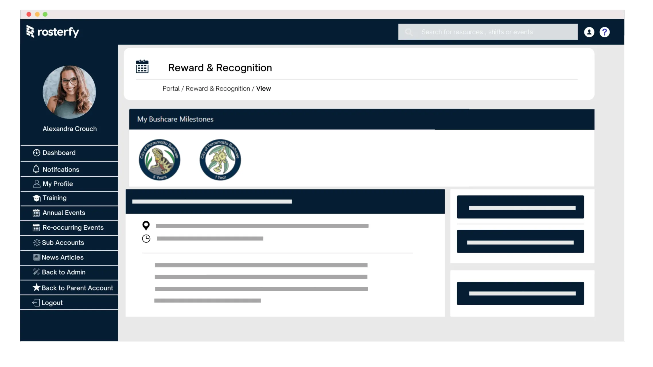 City of Parramatta Rosterfy Portal