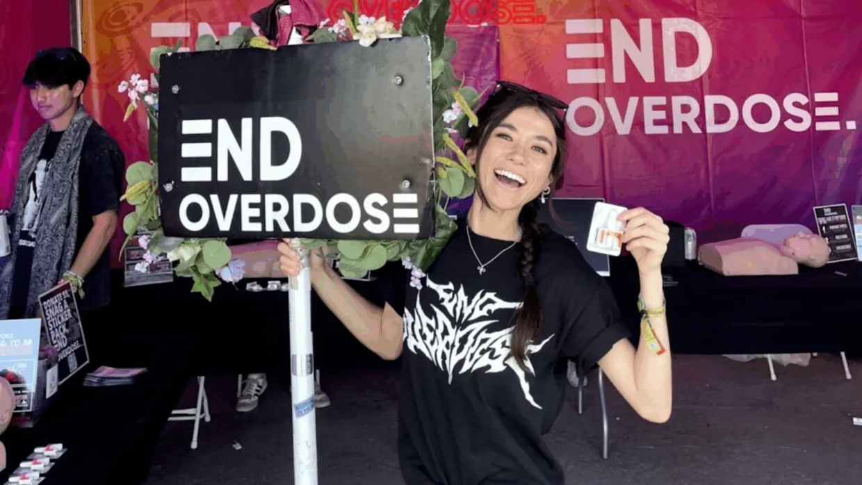 End Overdose volunteers at an event