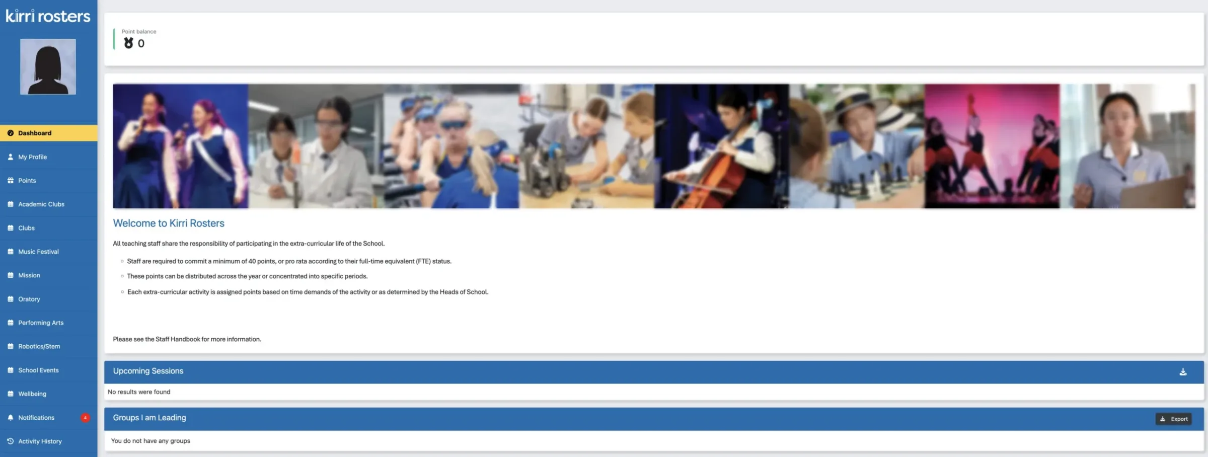 Loreto Kirribilli Rosterfy Staff Portal