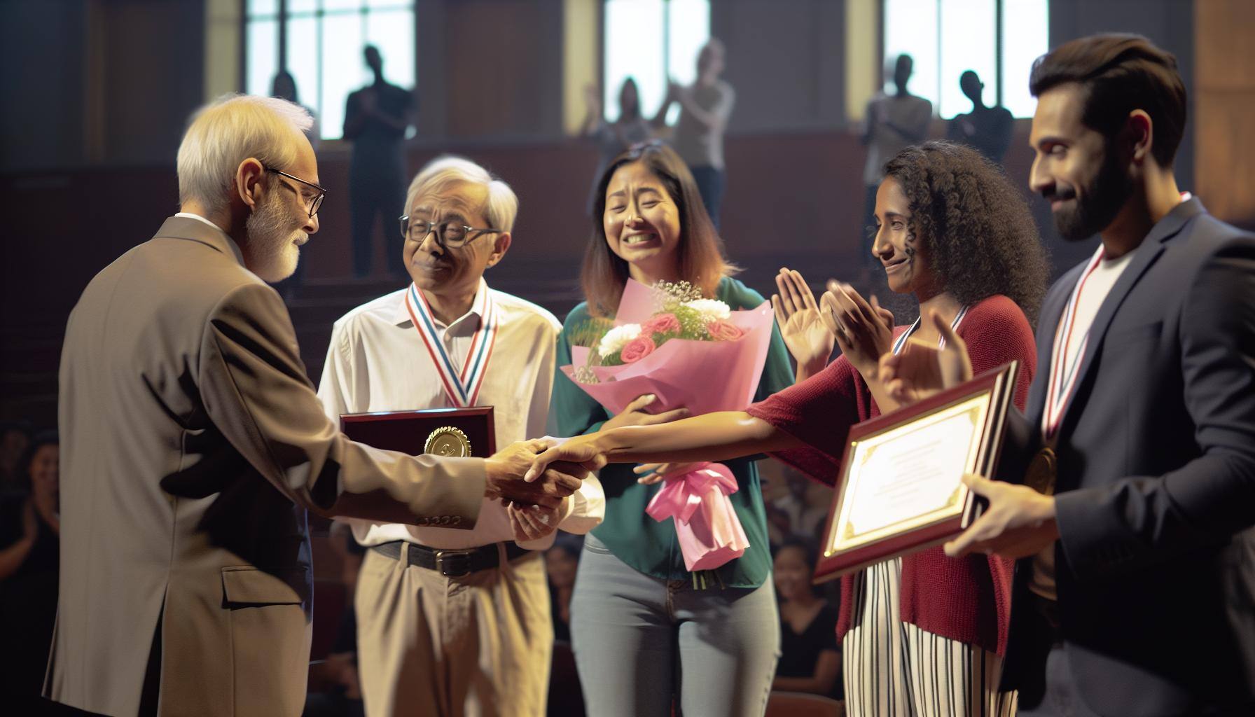Volunteers getting rewarded