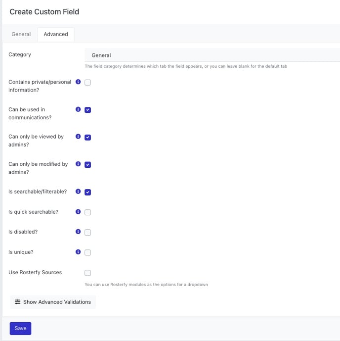 Advanced Custom Fields Options Admin