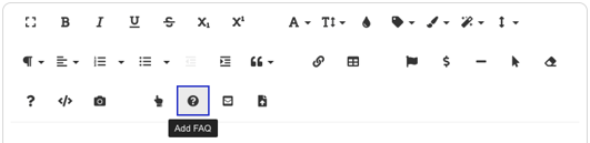 Content FAQ symbol