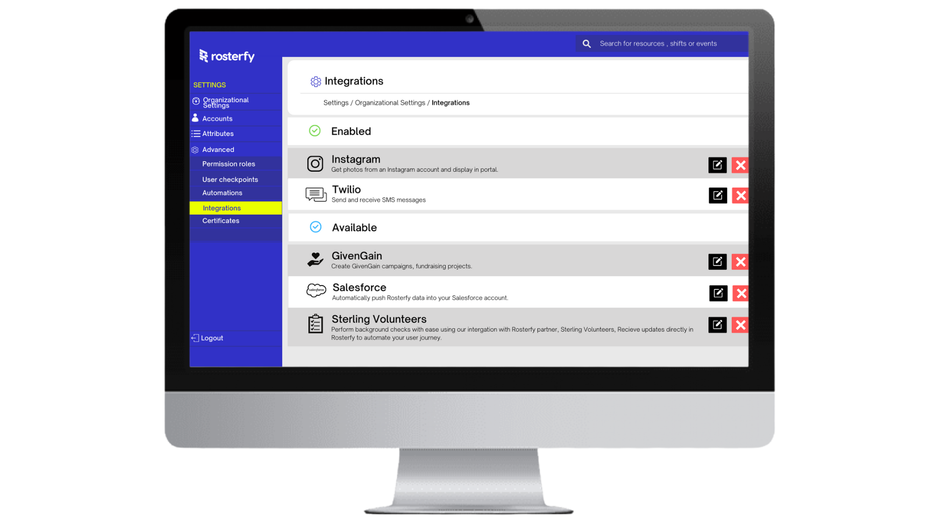 Integrations Integrations
