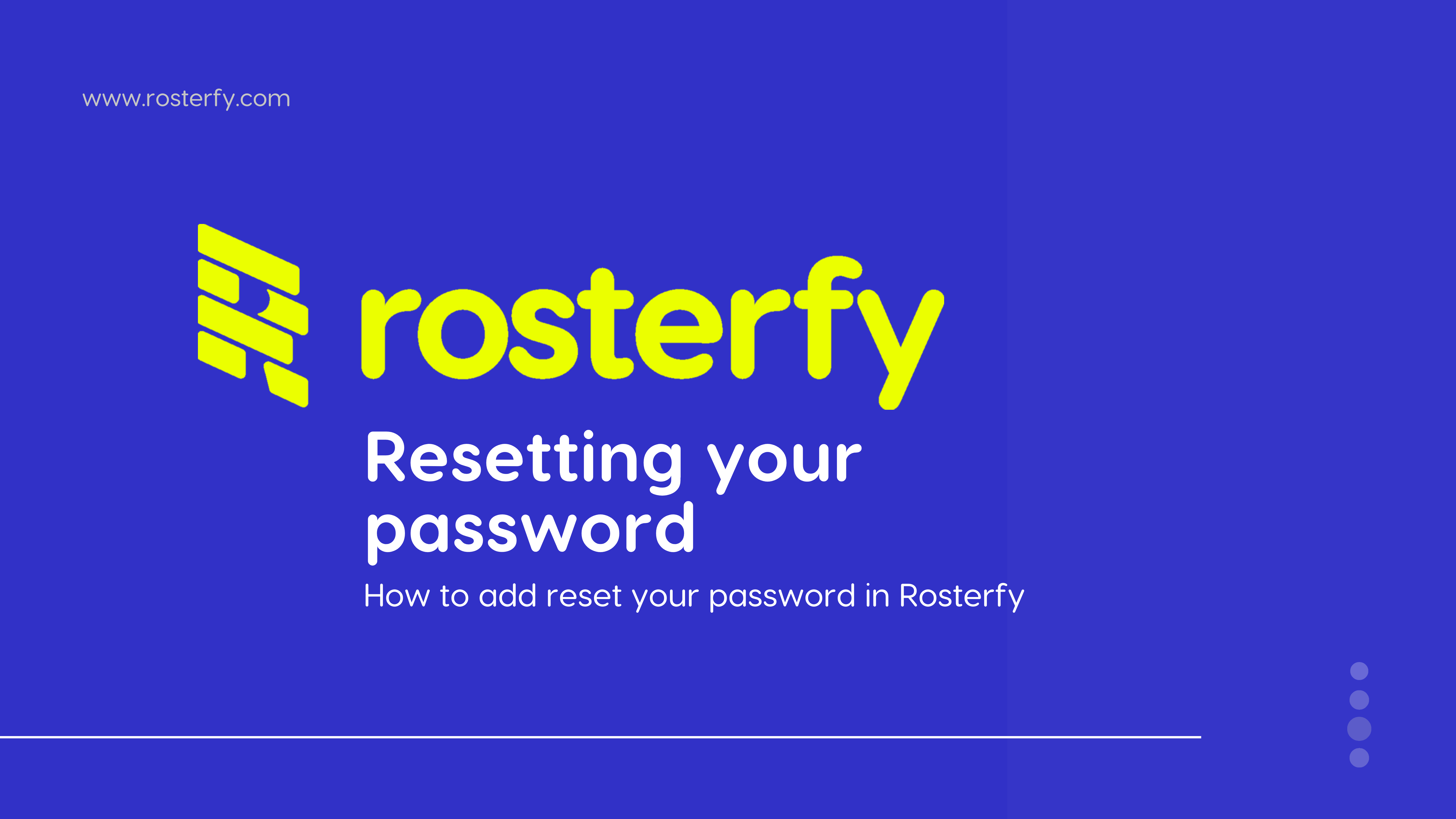 How to reset your password_holding slide