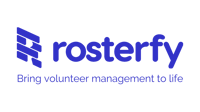 Rosterfy Logo with Strapline