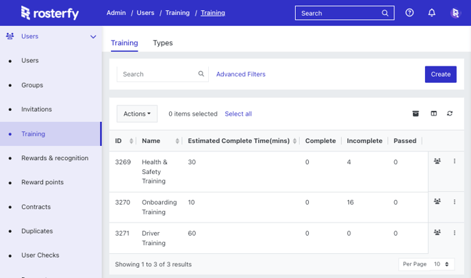 Training - List-png