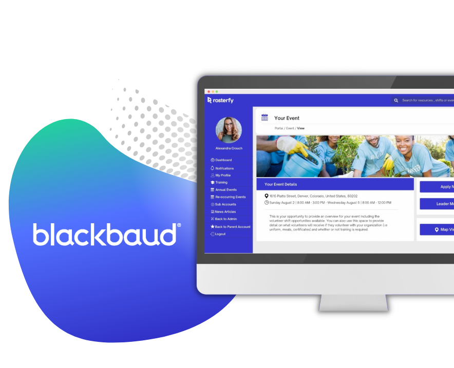 Blackbaud Integration header