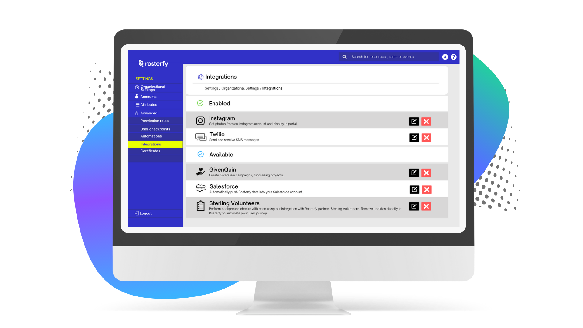 IntegrationsOnRosterfy IntegrationsOnRosterfy