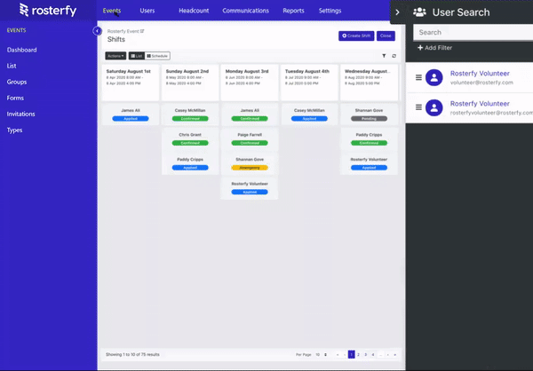 Rosterfy Scheduling Software