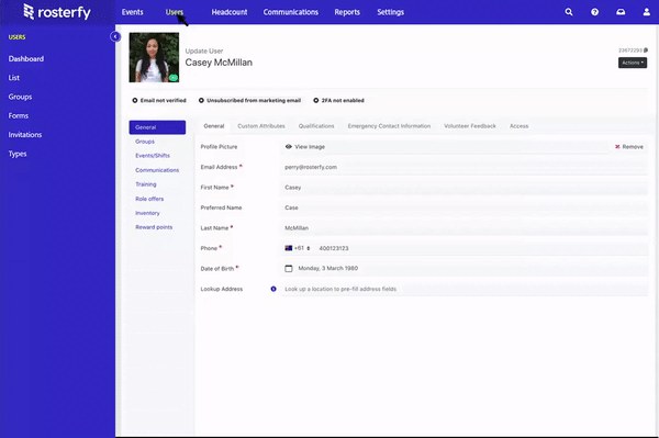 Rosterfy Engage with your team