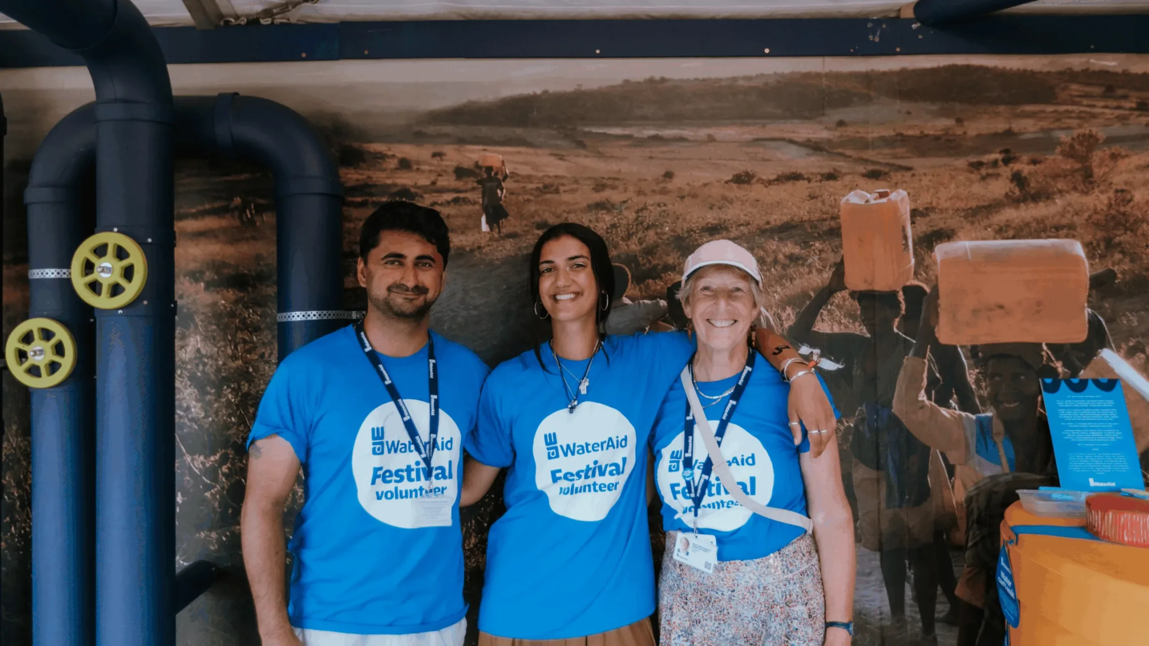 WaterAid Volunteers onsite