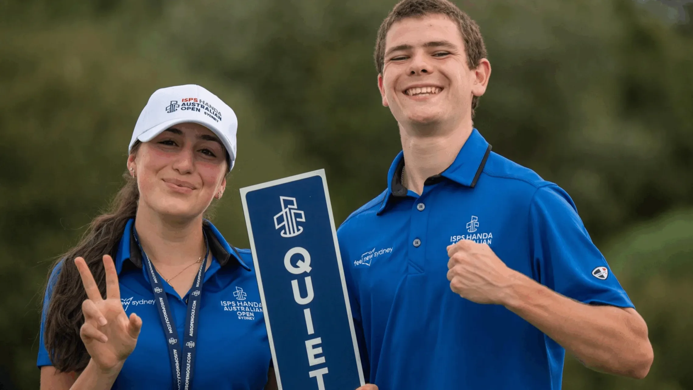 Golf Australia volunteers onsite at a tournament