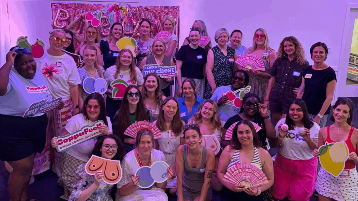 CoppaFeel! volunteers group photo