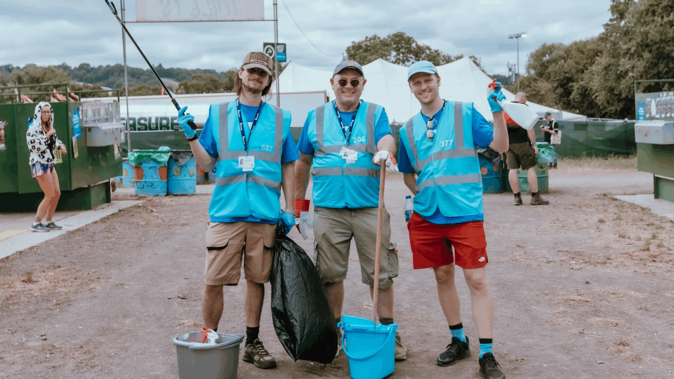 WaterAid festival volunteers