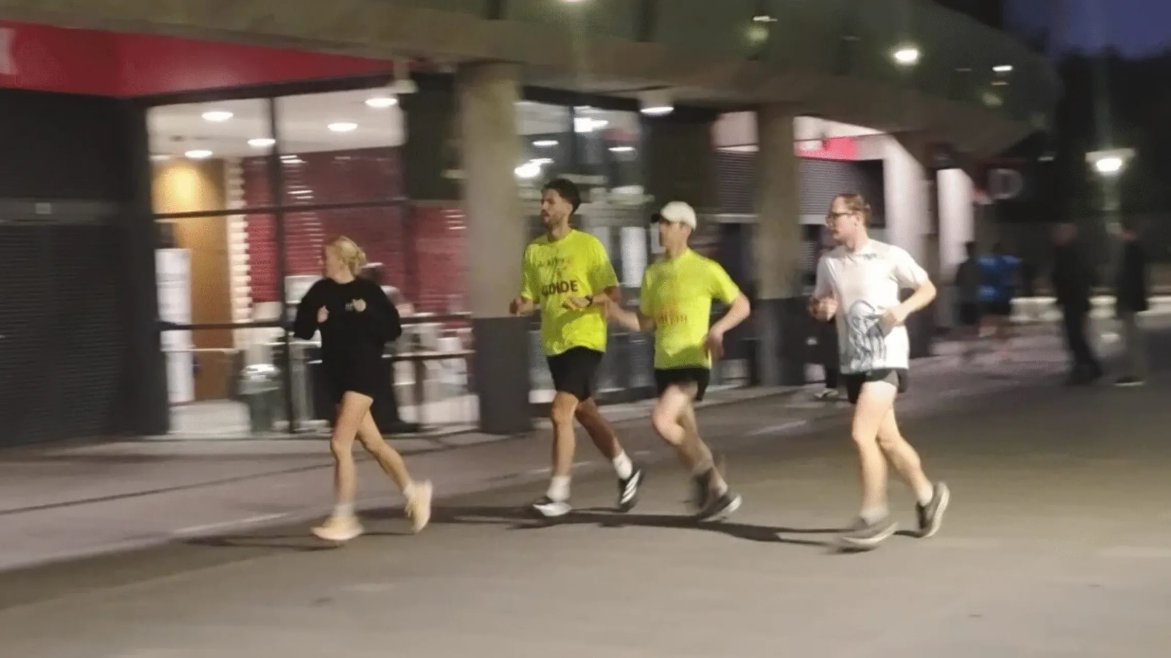 Tom from Rosterfy volunteering as a guide runner with Achilles