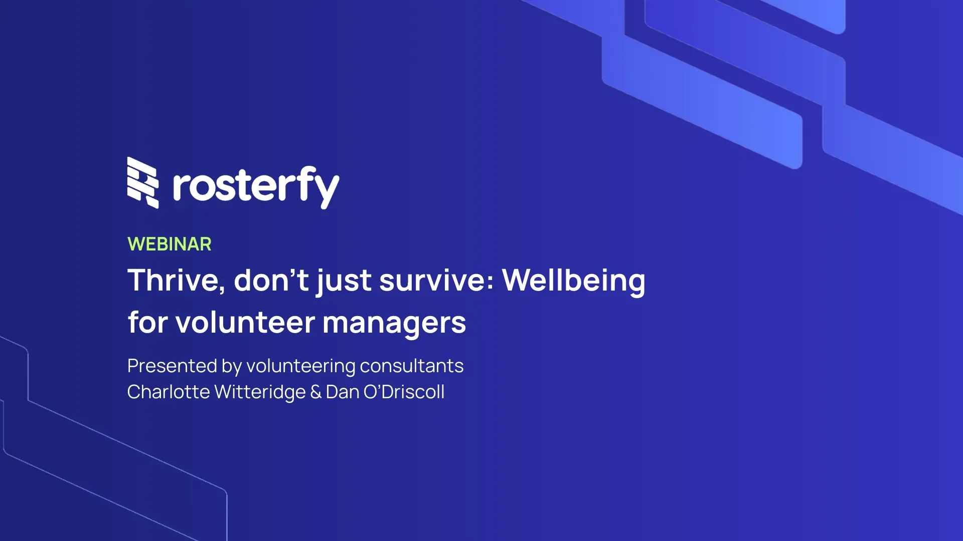 Thrive, don’t just survive: Wellbeing for volunteer managers