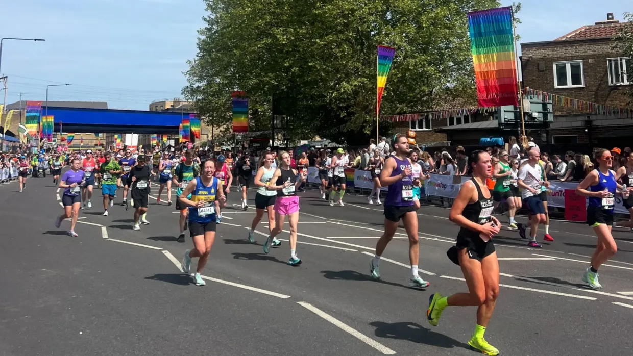 Runners at London Marathon 2026