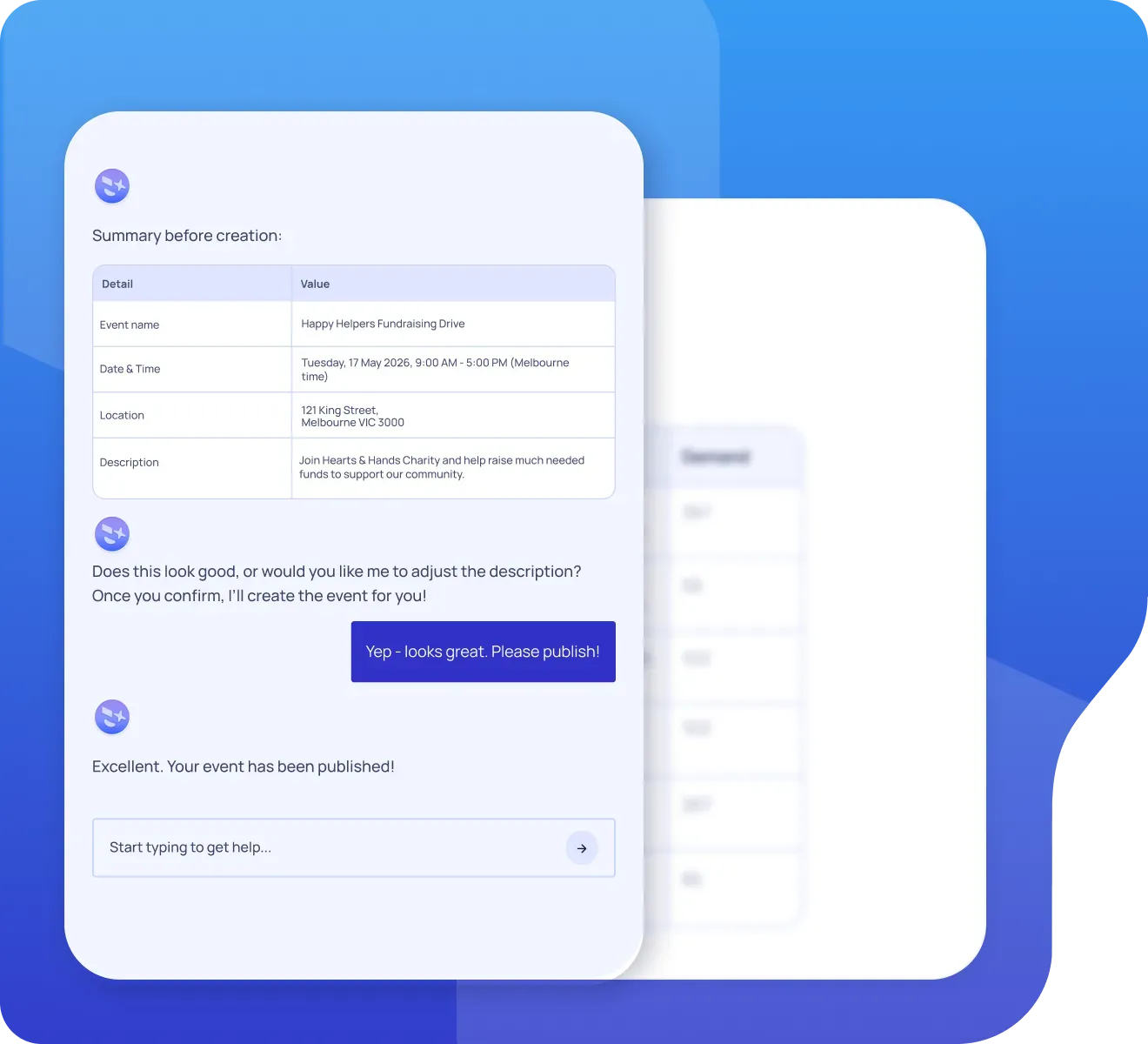 Rosterfy Ai Agent asking for approval before making edits