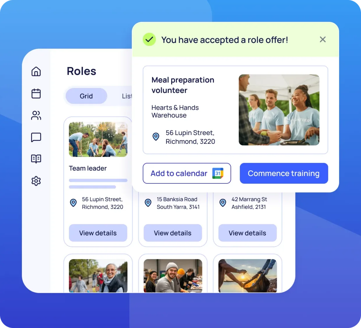 Volunteer Portal - Shifts