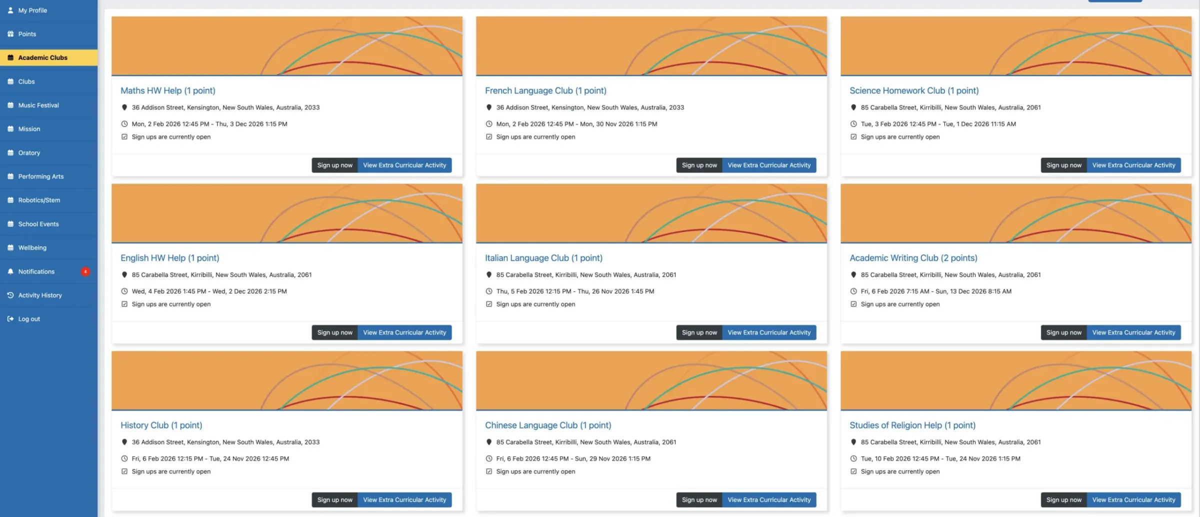 Loreto Kirribilli Staff Portal - example
