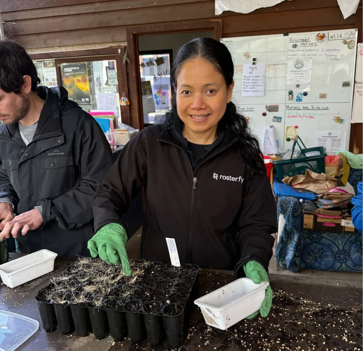 Rpsterfy employee volunteering at Landcare Australia